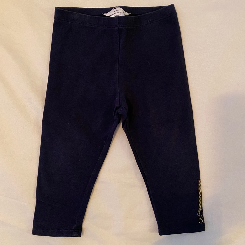 Little Marc Jacobs Girls Navy Leggings 12M